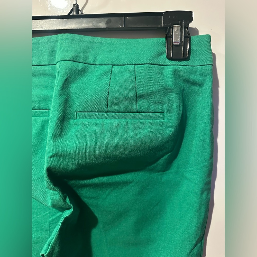 Talbots Green Scallop Chatham Crop Dress Pants Size 2 - Picture 6 of 7